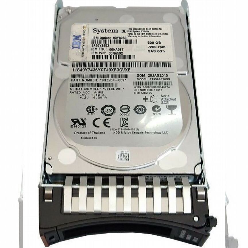 [00NA587] Жесткий Диск Ibm 00na592 90y8953 Sas 2.5 00na587