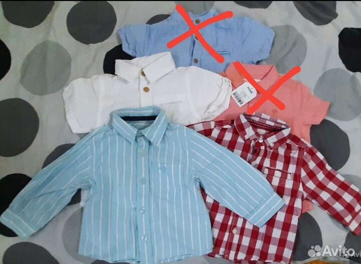 Детские рубашки, футболки 80-86