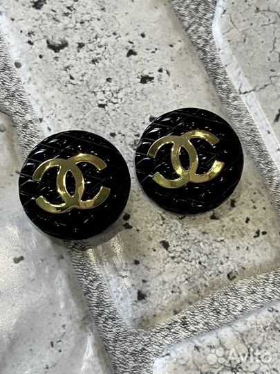 Шикарные клипсы chanel