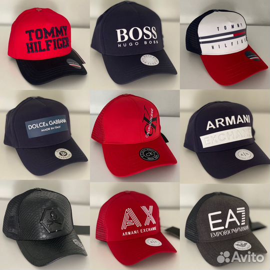Бейсболка кепка разных брендов (premium)