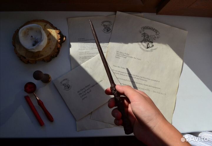 Гарри Поттер письмо из Хогвартса волшебная палочка