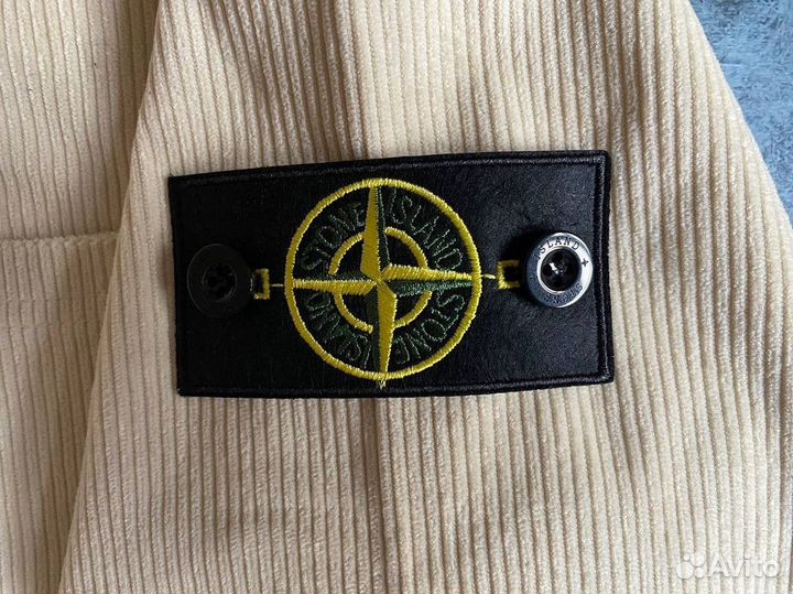 Вельветовая рубашка stone island