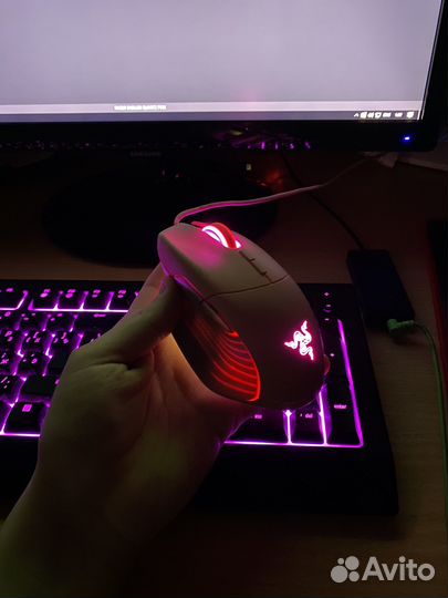 Игровая мышь razer basilisk quartz pink