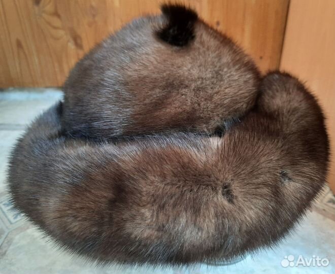Шапка зимняя норковая женская