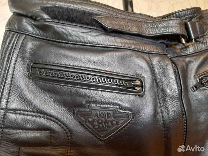 Мотоштаны кожаные