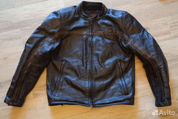 Кожаная мото куртка Alpinestars