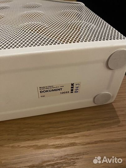 Органайзер IKEA Dokument металл белый