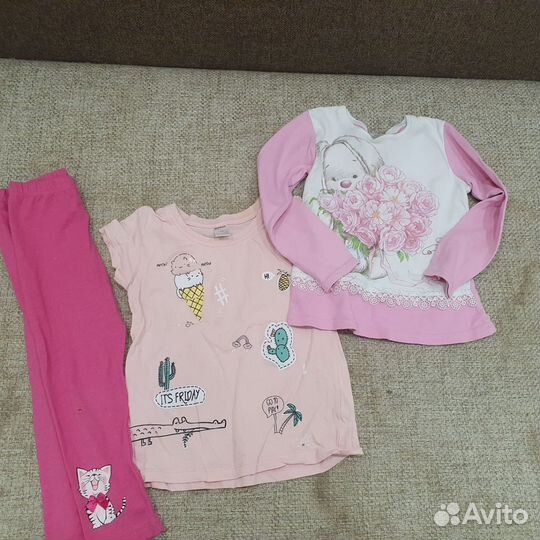Вещи пакетом для девочки 104 110 116