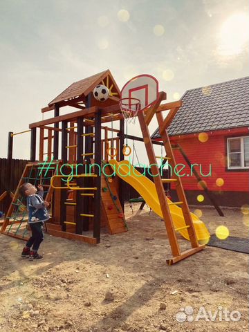 Детская деревянная площадка