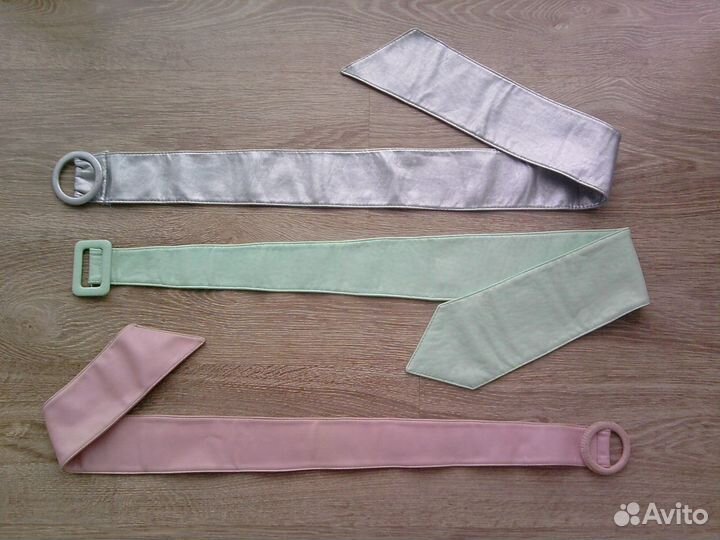 Боа, косынка ажурная, кожаные ремни