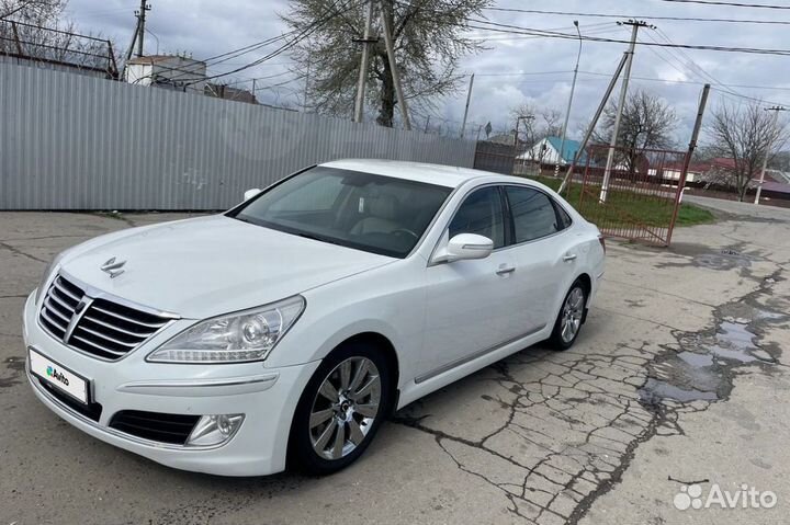 Hyundai Equus 3.8 AT, 2012, битый, 130 000 км