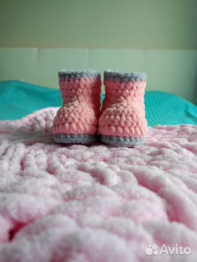 Плед вязаный в наличии