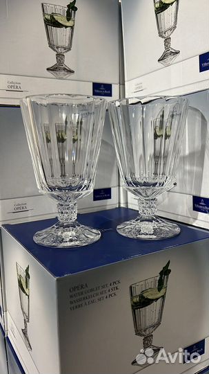 Бокалы для красного вина и воды