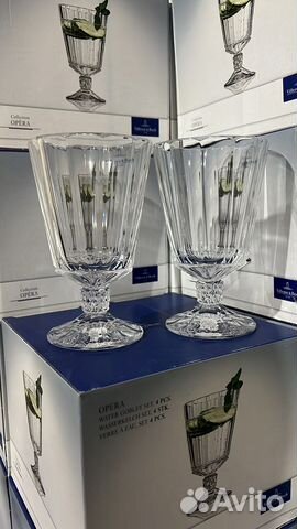 Бокалы для красного вина и воды