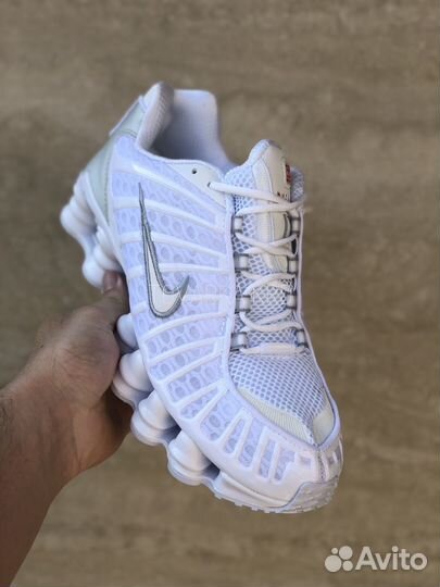 Кроссовки Nike Shox TL White Mettalic Silver