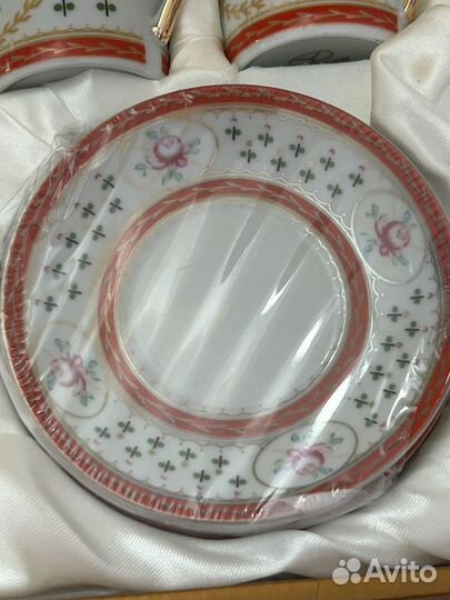 Кофейный сервиз yamasen, 25 кт позолота