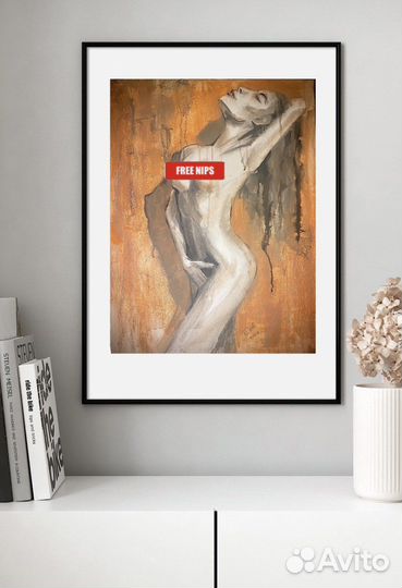 Картина обнаженная девушка