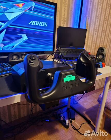 Джойстик для авиасимуляторов logitech yoke system