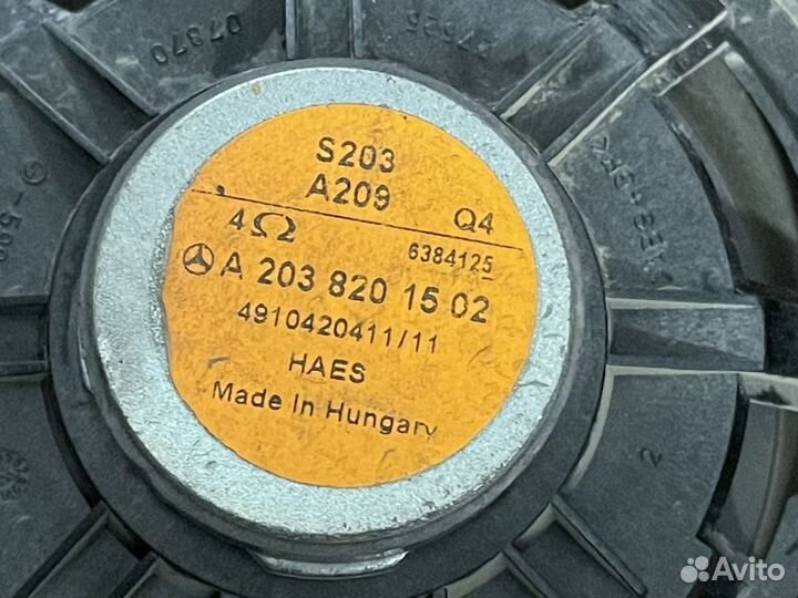 Динамик зажний mercedes w203 c203 с203