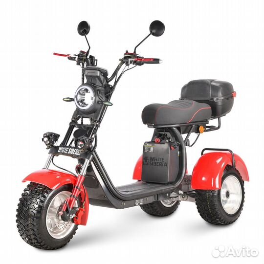 Электротрицикл White siberia ikra 5000W RED