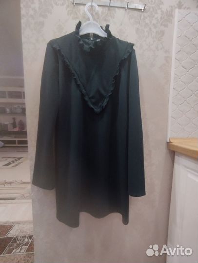 Платье тёмно-зелёное