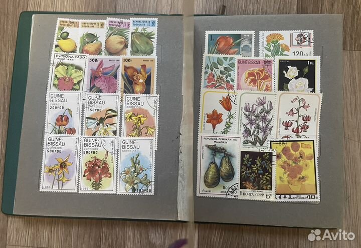 Альбом с марками подборка Растения