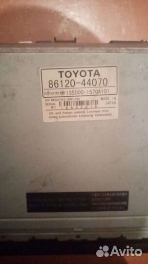 Штатная магнитола на toyota