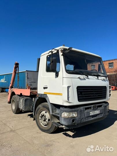 Маз бункеровоз(мусоровоз), портальный погрузчик