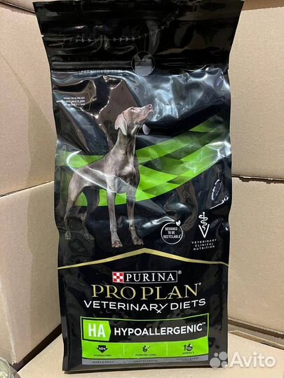 Корм для собак Pro Plan hypoallergenic HA 1.3 кг