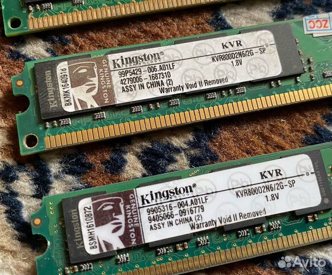Оперативная память DDR2 8GB (4 x 2Gb)