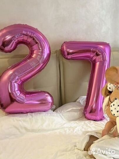 Воздушный шар цифра 2 7