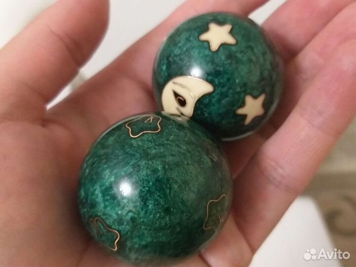 Нефритовые музыкальные шарики для рук. Антистресс