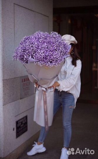 Гипсофила, гигант из гипсофилы, большой букет