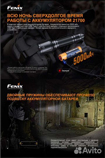 Тактический фонарь Fenix TK22 TAC