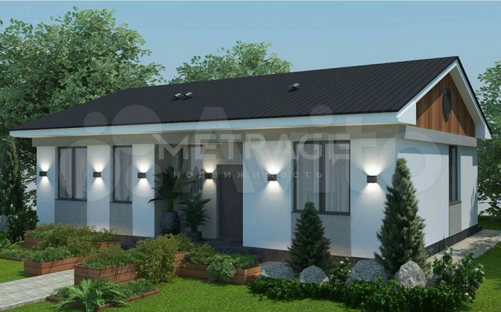 Коттедж 104,4 м² на участке 5 сот.