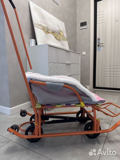 Детские санки с колесами