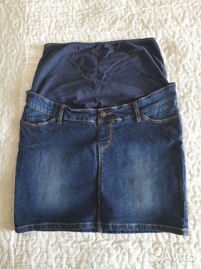 Юбка джинсовая для беремен
