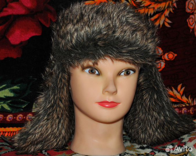 Фирменная модная шапка ушанка H&M