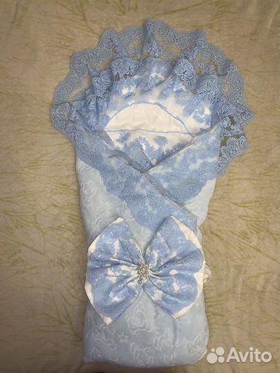 Конверт-одеяло на выписку осень-весна