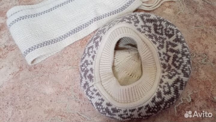 Комплект берет и шарф