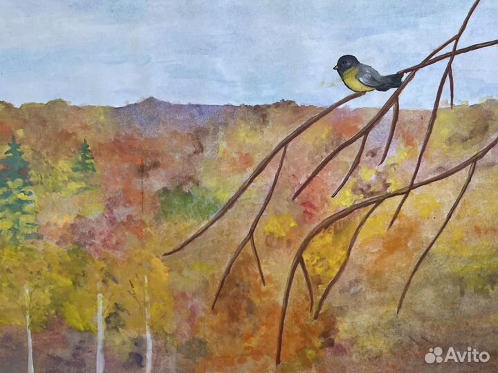 Рисунок в сад в школу осенний пейзаж