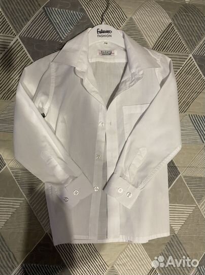 Белые рубашки на мальчика 116 размер