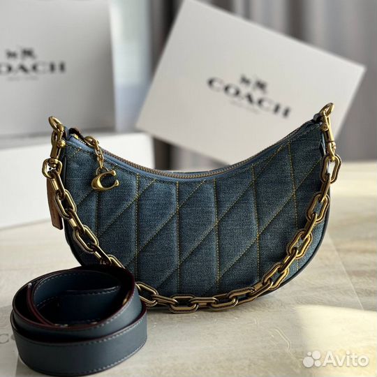 Сумка coach джинсовая