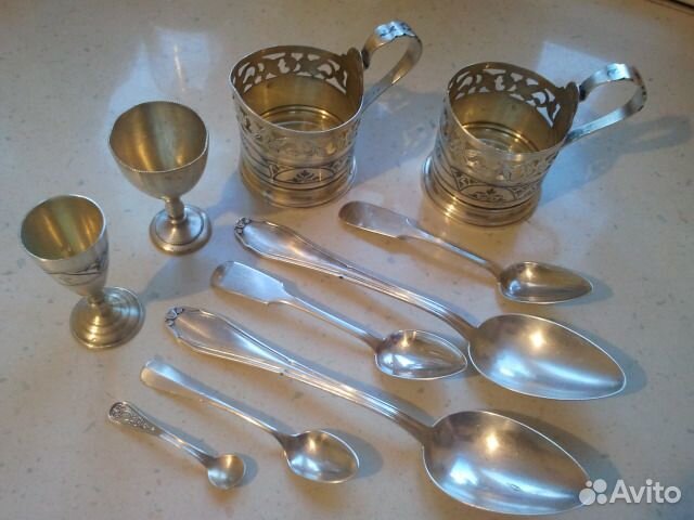 Серебяные изделия с клеймом 84 пробы