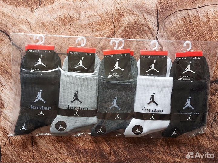 Носки Nike Adidas Jordan белые