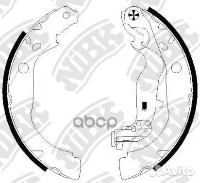 Колодки тормозные барабанные зад FN0673 NiBK