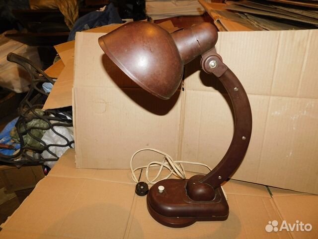 Антикварная, настольная,электролампа-бакелит СССР