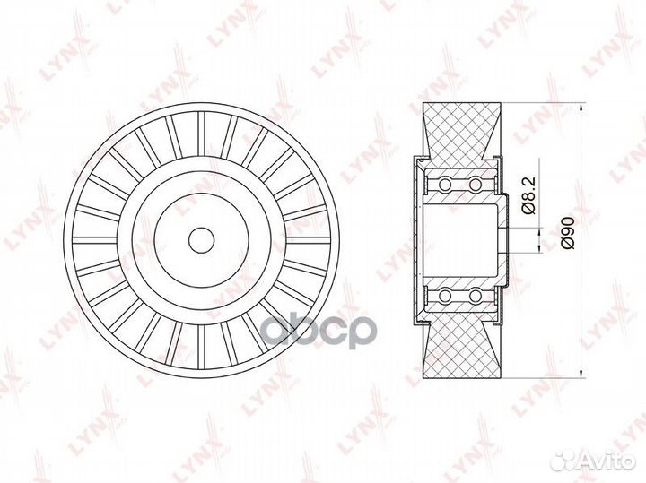 Ролик обводной навесного оборудования VW LT 2.5