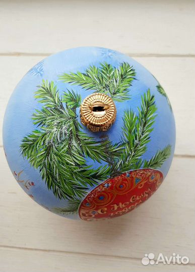 Елочные шары с росписью ручной работы