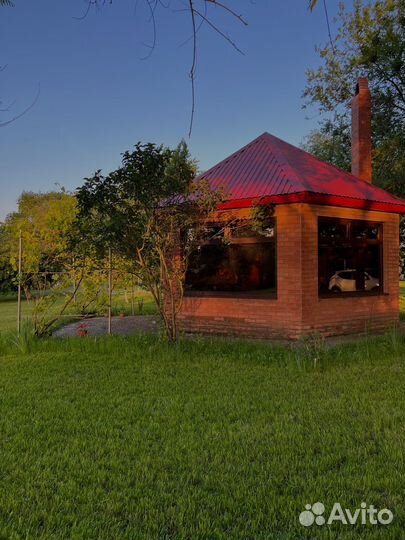 Беседка с камином 